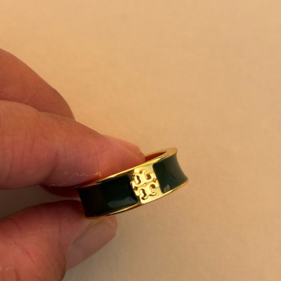 Tory Burch Gold and Black Band Ring - Picture 2 of 2